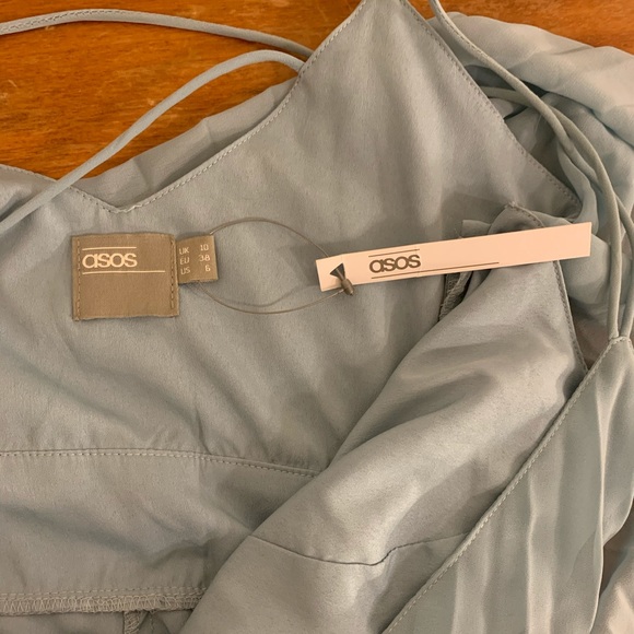 ASOS pleated crop top midi dress - Picture 2 of 6